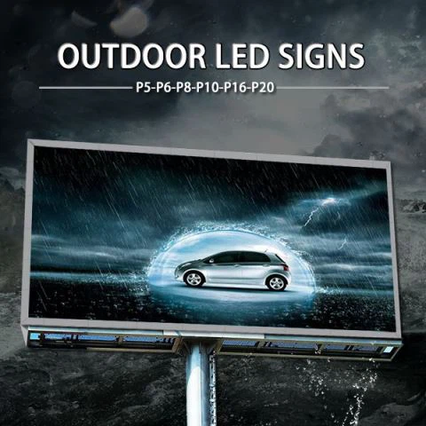 Señales de LED al aire libre